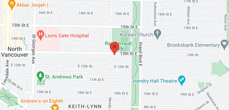 map of 507 160 E 13TH STREET